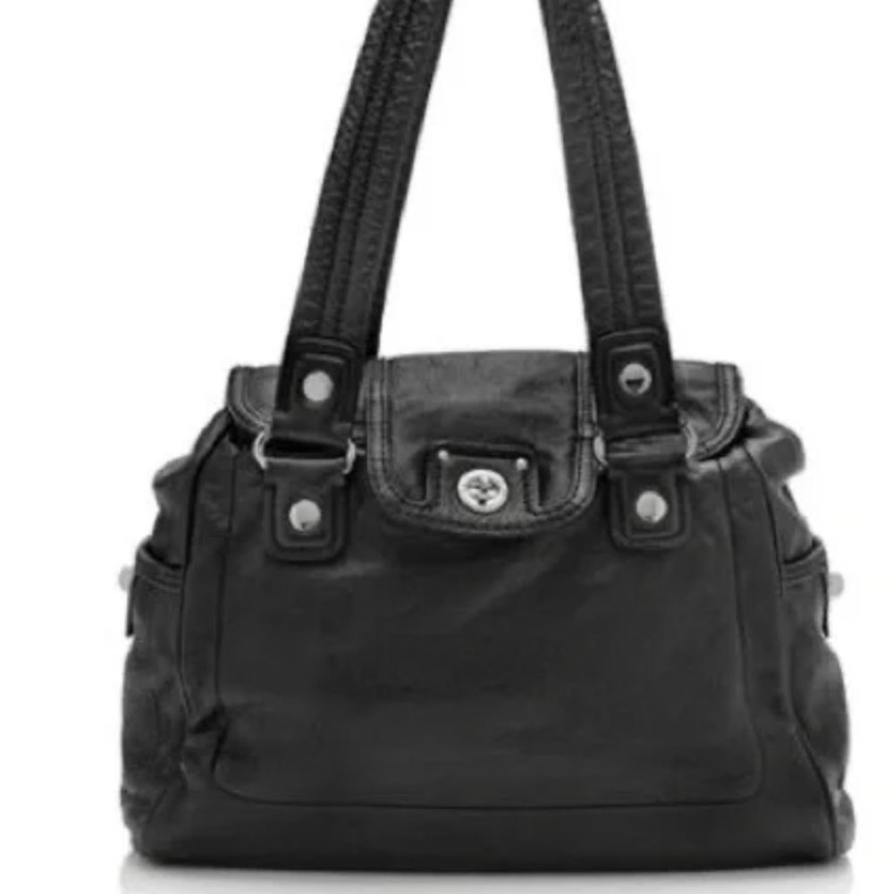 Marc by Marc Jacobs Totally Turnlock Quinn Bag Black Leather